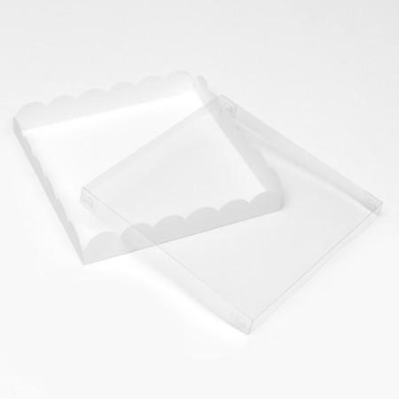 White cookie box, 25 x 25 x 4 cm-2