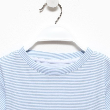 Baby Basic Line Strip T-shirt, p. 32 (110-116 cm), blue/white-6