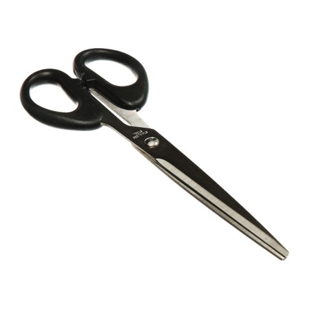 Chancellery scissors 18.0cm office plastic handles, euro suspension-2