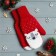 KAFTAN mittens "Bear" col. Red, rr 19, acrylic 70%, wool 30%