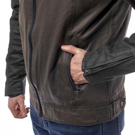 Tango Wax jacket, olive, black, l-4