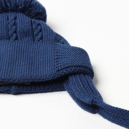Baby hat, blue color, size 42-44 (6-9 months)-2