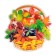 Decoration on the adhesive tape "Fruit basket" grenades, 26x26 cm