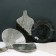 Ceramic plate "Stone", 20 x 5.5 cm, 600 ml, gray color