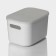 Storage container with lid LADOM "Lightness", 25.7 × 18 × 16 cm, white color