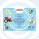 Album 100 stickers "by fields", A5, 12 p., Blue tractor