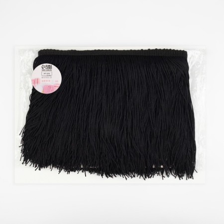 Decorative braid "Furger", 150 mm, 5 ± 0.5 m, black color-2