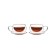 Tea couple with double walls Olivetti DWC21, 2 pcs, 180 ml