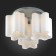 Ceiling Ceiling ST LUCE. SL116.502.03. ONDE. 3x60 watts, E27, 38x38x25 cm, silver color