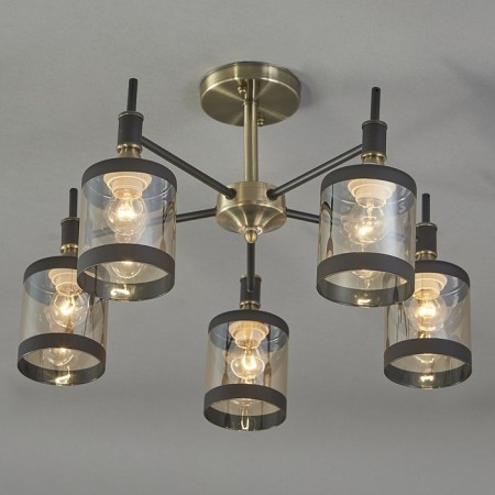 Ceiling lamp 5x60W E27, size 51x51x32 cm-2