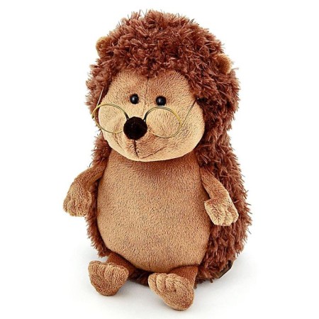 Soft toy "Hedgehog Kolyunchik" with glasses, 15 cm