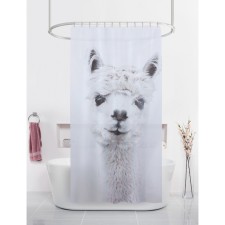 Bath curtains with Joy Home Alpaca rings, 180x200 cm