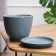Flower-gray flower pot, 1 liter