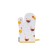 Hens mittens, size 18x30 cm, yellow color