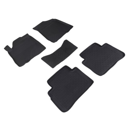 Rubber rugs with a high side for Nissan Teana III, 2014-
