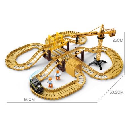 The STRACTASKAYA TRACK, with a machine, a tap and figures, works from batteries-1