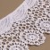 Collar sewing, guipyur, 22 × 6.5 cm, white color