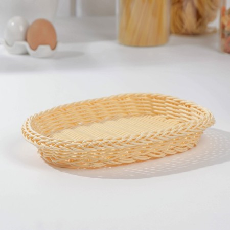 Basket for fruits and bread Vanilla, 25 × 19 × 4 cm-1