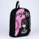 School textile ryukzak "anime", 38x14x27 cm, black color, pink