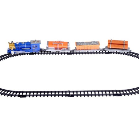 The railway "steam locomotive" works from batteries, mix-2
