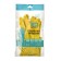 Gloves latex reusable yellow, size l