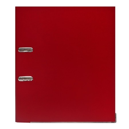 A4, 50 mm, calligrata, PVC, embossing "flax", metal edging, pocket for a spine, collected, burgundy, mix-2