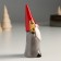 Souvenir Ceramics "Santa Claus, gray caftan, red cap, golden star" 12x4x5.5 cm