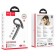 Bluetooth headgrash Hoco S19, vacuum, BT 5.0, 90 mAh, microphone, noise reduction, black