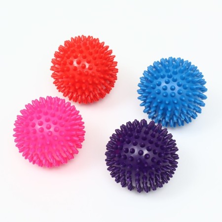 Toy "Massage ball", plastric, mix of flowers, 6.8 cm-3