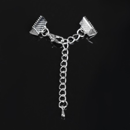 Build for tape (pair) 10mm, with a chain extension cord, silver color-2