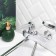 BUNNE BOOOU B8213-46F bath, pour 300 mm, shower set, brass, chrome