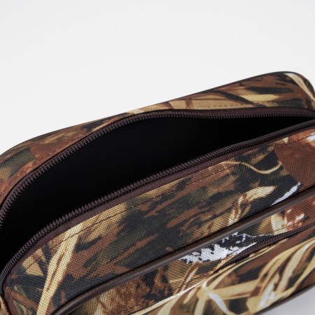 Lightning cosmetic bag, brown color/foliage-2