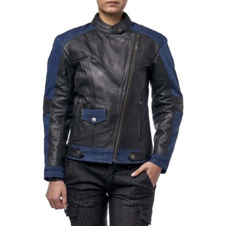 Women's leather jeans jacket Teacher Jeans, XL