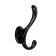 Furniture hook Cappio Wave, two -rod, black