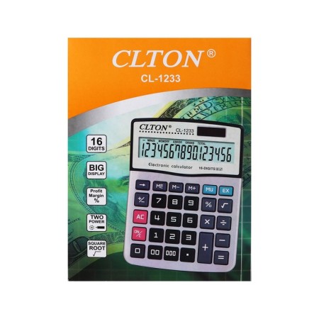 Desktop calculator, CLTON CL-1233, 16-bit-11