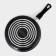 Silenik Consul, 1.5 l, d = 20 cm, plastic handle, glass cover, anti -stick coating, black color