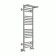 Terminus heated towel rail "Aurora" P20, 300x800 mm, lower connection, chrome