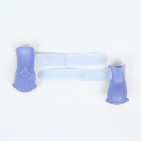 Dog boots, rubber, set 4 pcs, size l, blue-3