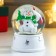 Souvenir Polystone Water Ball "A Snowman in a School hat, with a Christmas tree" D = 6.5 cm 8x6.5x6.5 cm