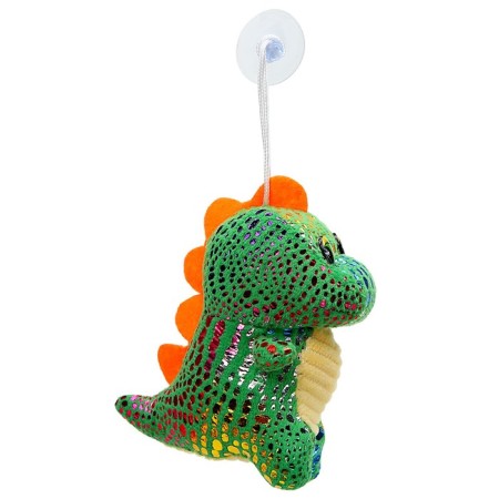 Soft toy "Dinosaurus" with a flower, on a suspension, 11 cm, color mix-2