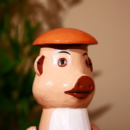 Souvenir "Pigue" hanging paws, wood 40 cm-5