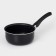 Bucket Consul d = 16 cm, 1.2 l, glass cover, plastic handle, anti -stick coating, black color