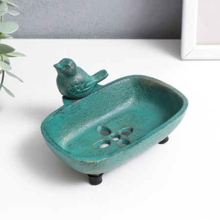 Souvenir cast iron soapy room "Voroskhushki" Patina 7.2x12.8x10 cm