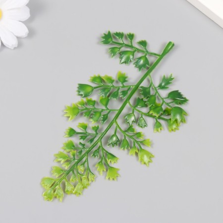 Artificial plant for creativity "Vetka with pointed leaves" set of 6 pcs 16 cm-3