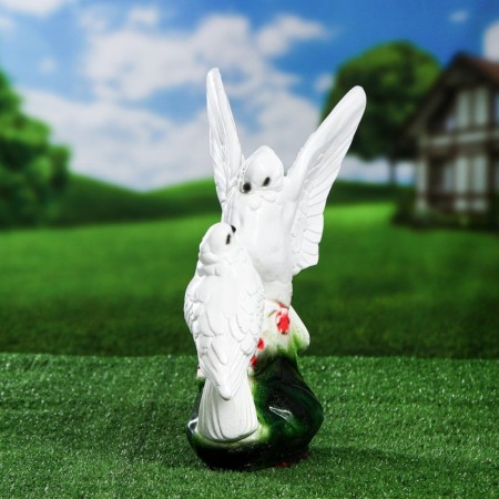 Garden figure "Two pigeons" 37cm-3