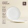 Sl Home “Cascon” plates, d = 23.3 cm, set 2 pcs, bone porcelain, white