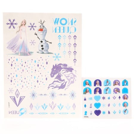 Manicure set with translated stickers "Cold Heart"-2