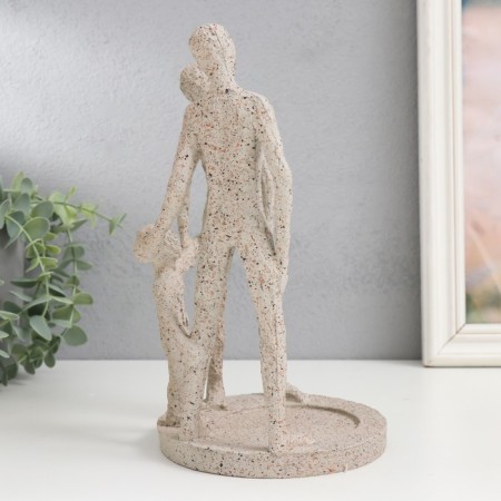 Souvenir Polystone stand "Sandless people. Family circle" D-8.5 cm 24.5x14x14 cm-1