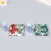 Decor "Purple-blue-blue" d = 4 mm 10 g 200 pcs 5x2.5 cm mix
