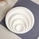 Plate "circles", ceramics, white, Iran